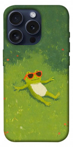 Чехол Лягушачий chill для iPhone 15 Pro
