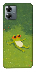 Чехол Лягушачий chill для Motorola Moto G14