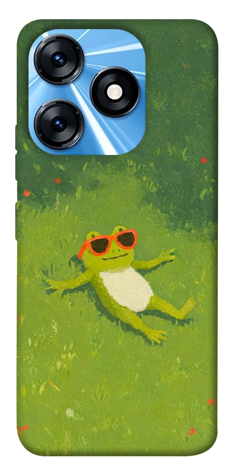 Чехол Лягушачий chill для TECNO Spark 10