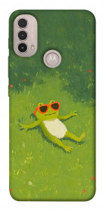 Чехол Лягушачий chill для Motorola Moto E30