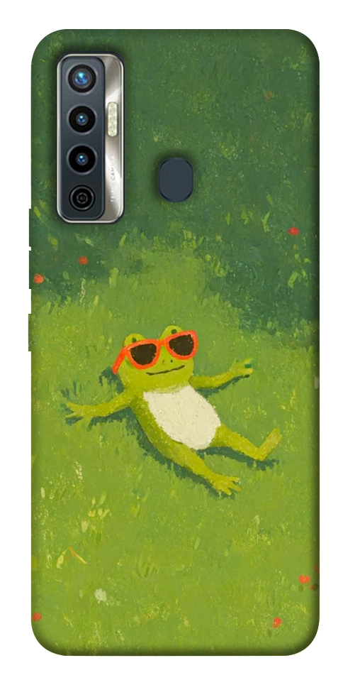 Чехол Лягушачий chill для TECNO Camon 17