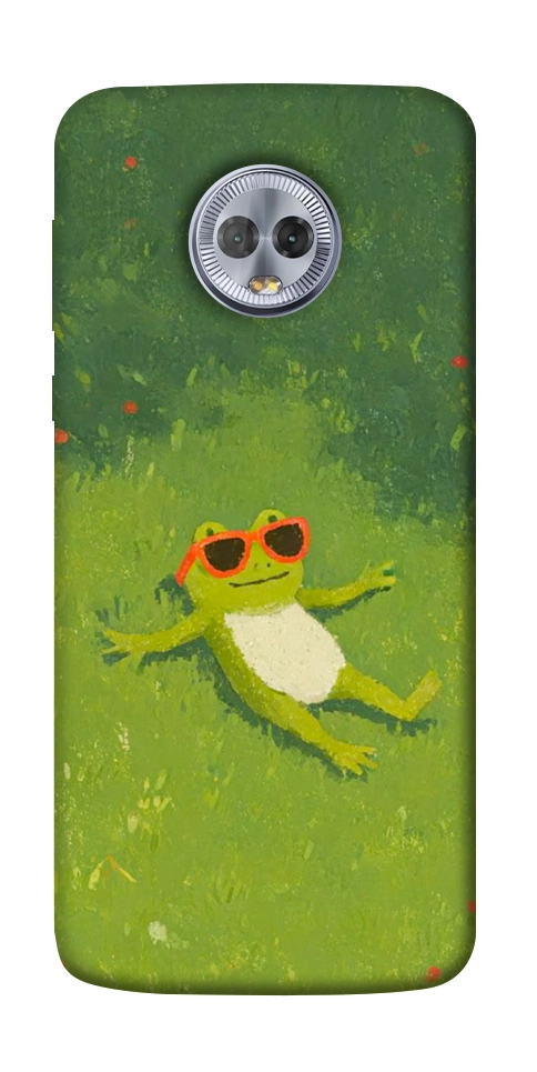 Чехол Лягушачий chill для Motorola Moto G6 Plus