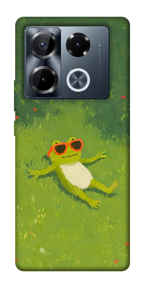 Чехол Лягушачий chill для Infinix Note 40 Pro 4G
