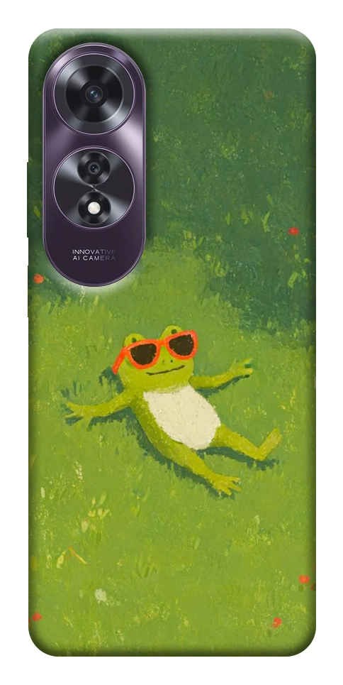 Чехол Лягушачий chill для Oppo A60 4G