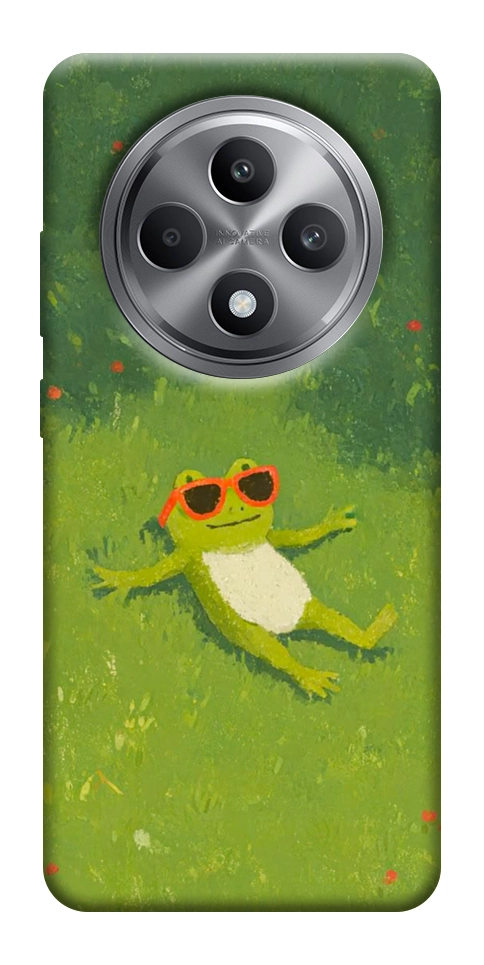 Чехол Лягушачий chill для Oppo Reno 12 F 4G