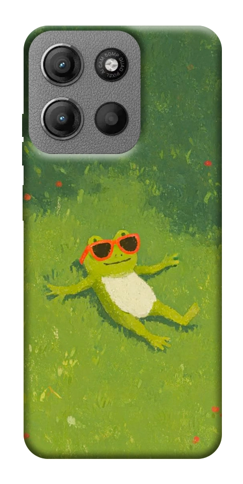 Чехол Лягушачий chill для Motorola Moto G15 4G
