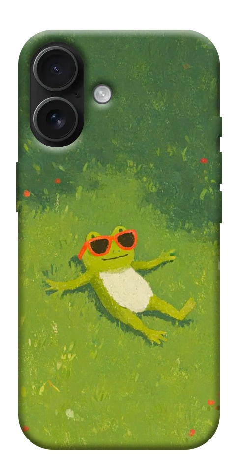 Чехол Лягушачий chill для iPhone 17