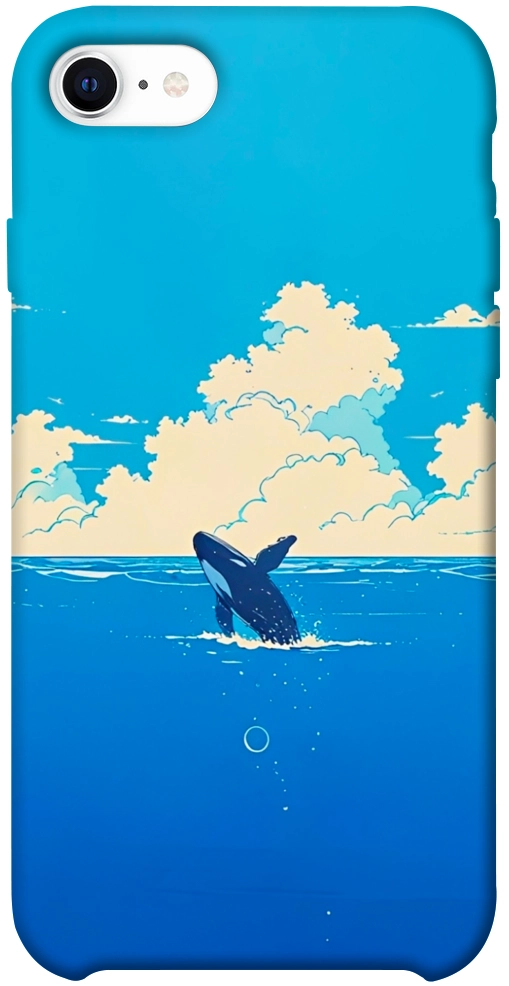 Чехол Whale view для iPhone SE (2020)