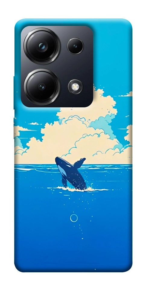 Чехол Whale view для Xiaomi Poco M6