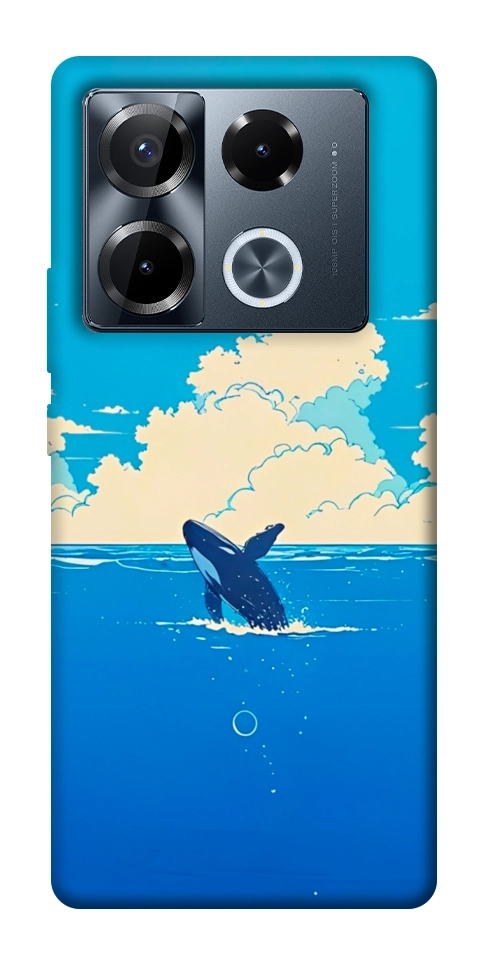 Чехол Whale view для Infinix Note 40 Pro 4G