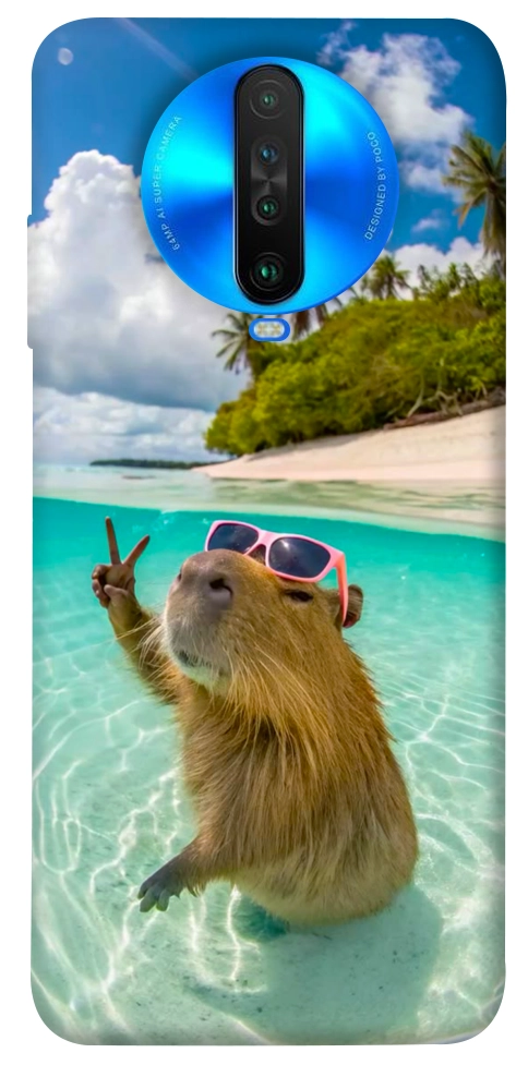Чохол Сapybara vacation для Xiaomi Poco X2