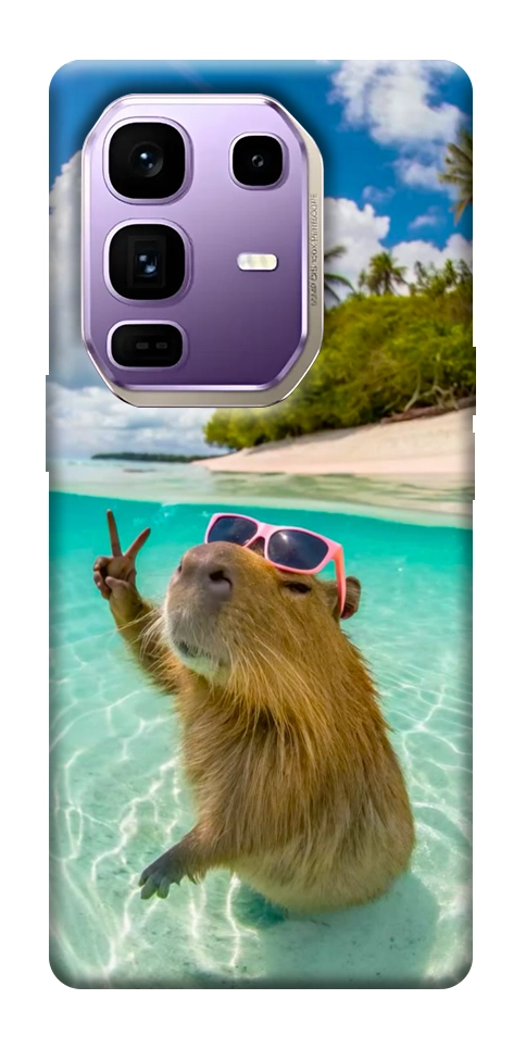 Чехол Сapybara vacation для Infinix Note 50 Pro+