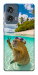 Чехол Сapybara vacation для Motorola Edge 50 Fusion