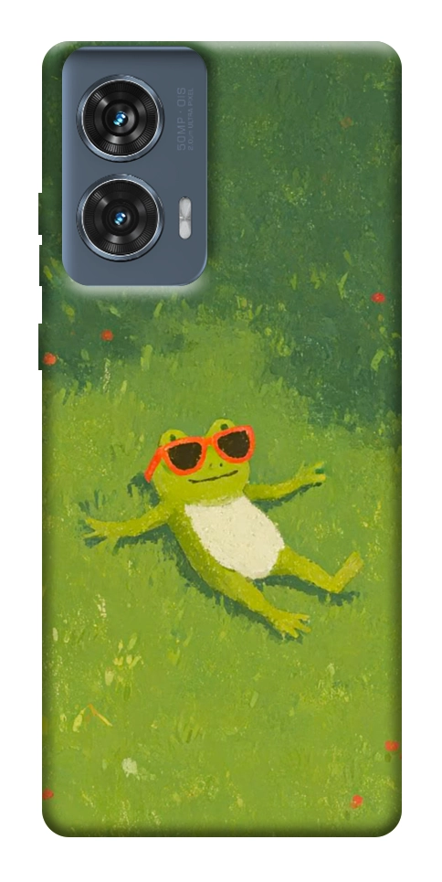 Чехол Лягушачий chill для Motorola Edge 50 Fusion