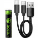 Аккумуляторные батарейки Hoco JA4 (AAA ) Energy 2 pcs (Black)