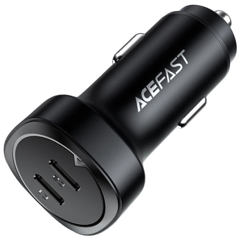 Фото АЗУ Acefast B2 PD36W+PD36W total 72W (2USB-C) (Black) на vchehle.ua