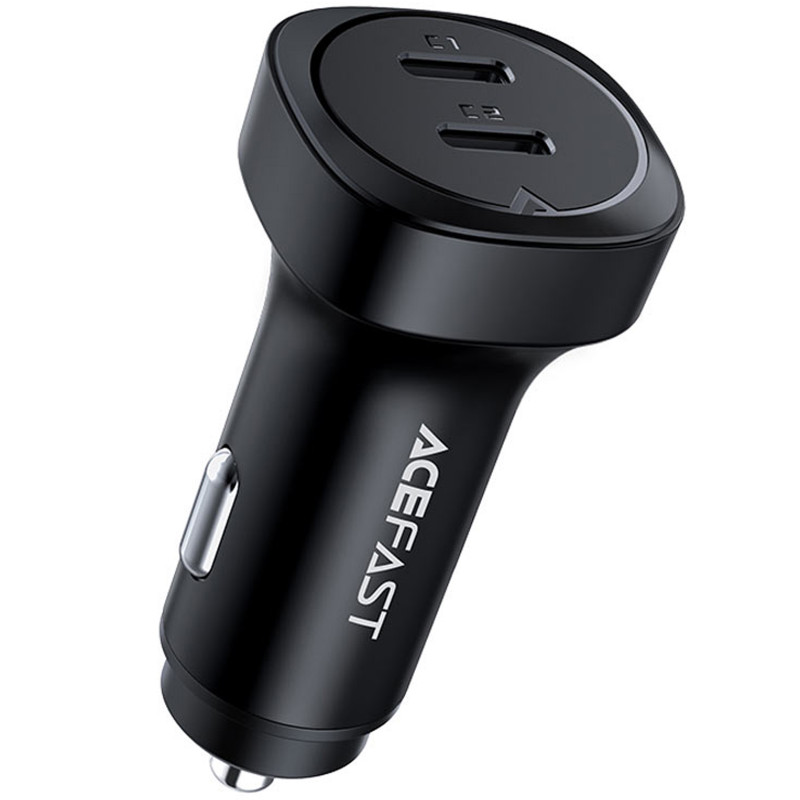 Фото АЗУ Acefast B2 PD36W+PD36W total 72W (2USB-C) (Black) в магазине vchehle.ua