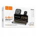 Фото БЗУ Hoco DWQ03 North 4in1 with alarm clock (Black) на vchehle.ua