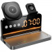 Фото БЗУ Hoco DWQ03 North 4in1 with alarm clock (Black) в магазине vchehle.ua