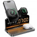 Заказать БЗУ Hoco DWQ03 North 4in1 with alarm clock (Black) на vchehle.ua