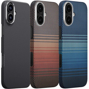 Чехол PC Carbon Protection Slim with Magnetic Safe для Apple iPhone 17 (6.3")