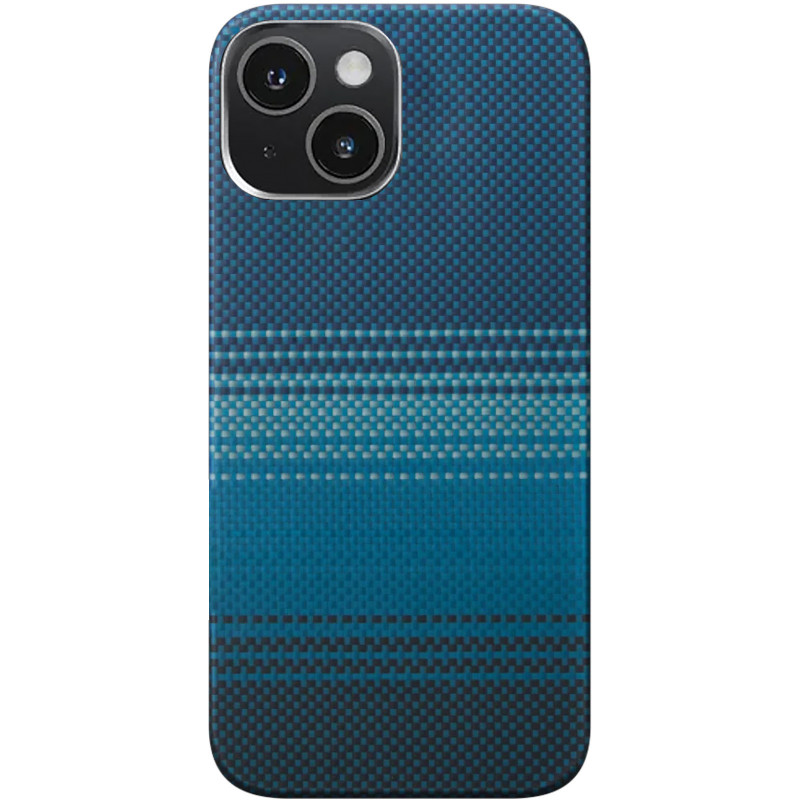 Фото Чохол PC Carbon Protection Slim with Magnetic Safe на Apple iPhone 15 (6.1") (Blue) на vchehle.ua