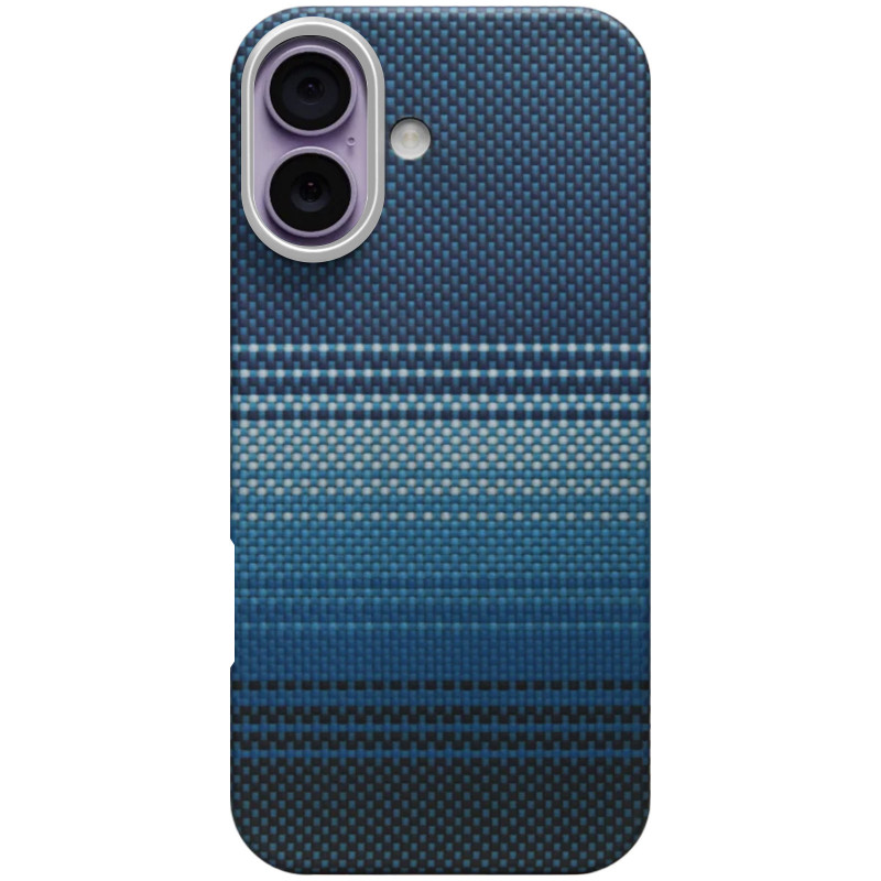 Фото Чехол PC Carbon Protection Slim with Magnetic Fit для Apple iPhone 16 (6.1") (Blue) на vchehle.ua