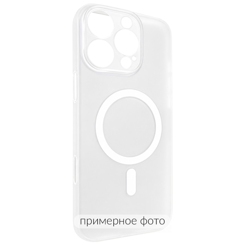Чехол PC Slim Matte with Magnetic Fit (camera button) для Apple iPhone 17 Air (6.5") (White)