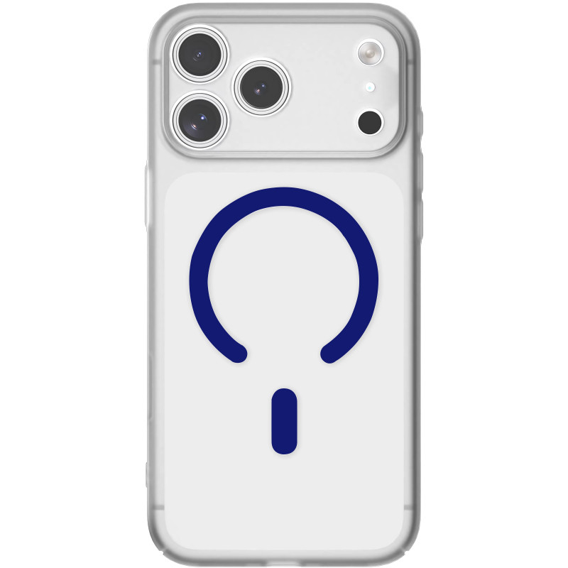 Фото Чехол PC Slim Matte with Magnetic Fit (camera button) для Apple iPhone 17 Pro (6.3") (Blue) на vchehle.ua