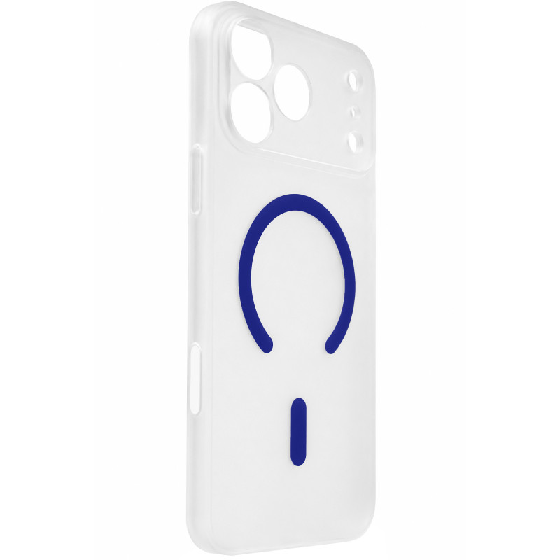 Чехол PC Slim Matte with Magnetic Fit (camera button) для Apple iPhone 17 Pro Max (6.9") (Blue)