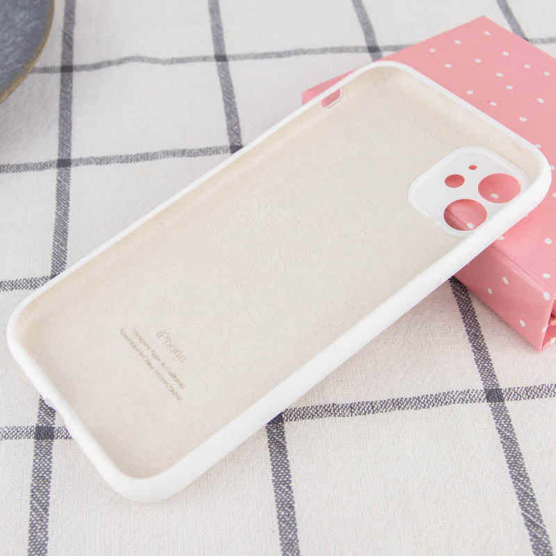 Фото Чохол Silk Full Camera Protective (AA) на Apple iPhone 12 (6.1") (Білий / White) на vchehle.ua