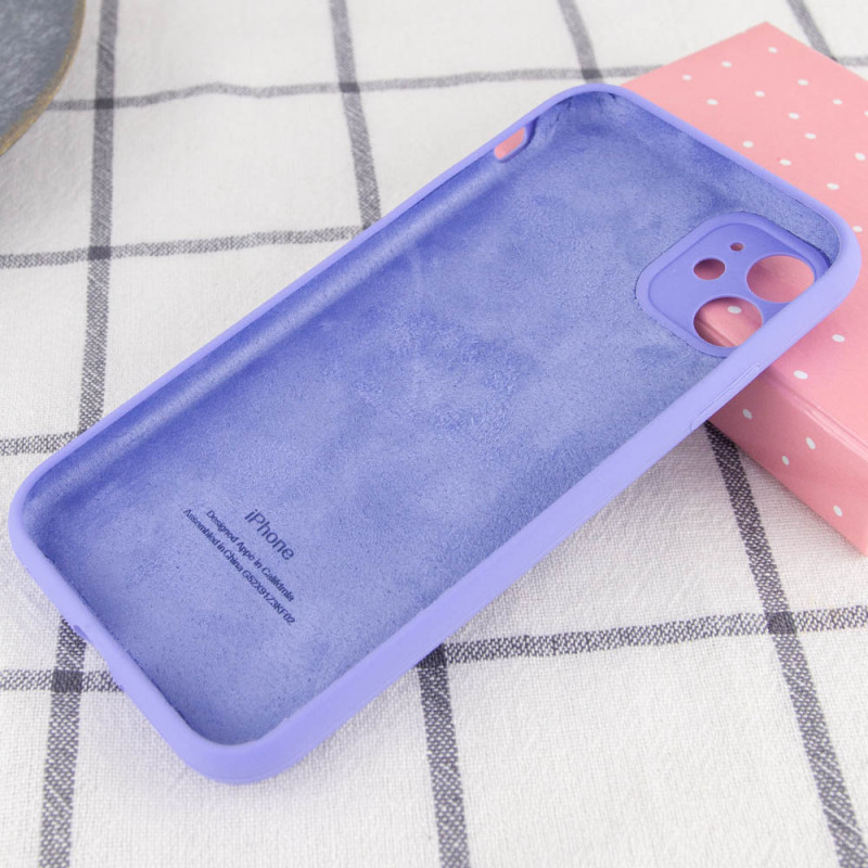 Фото Чехол Silk Full Camera Protective (AA) для Apple iPhone 12 (6.1") (Сиреневый / Dasheen) на vchehle.ua