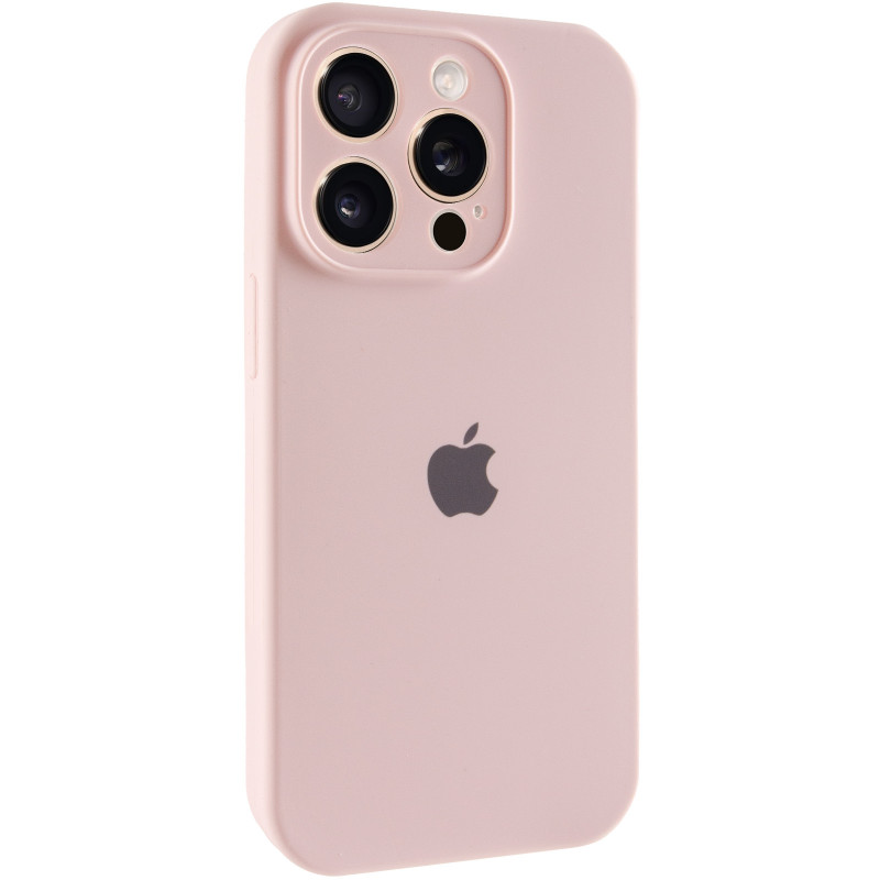 Чохол Silk Full Camera Protective (AA) на Apple iPhone 15 Pro Max (6.7") (Рожевий / Chalk Pink)