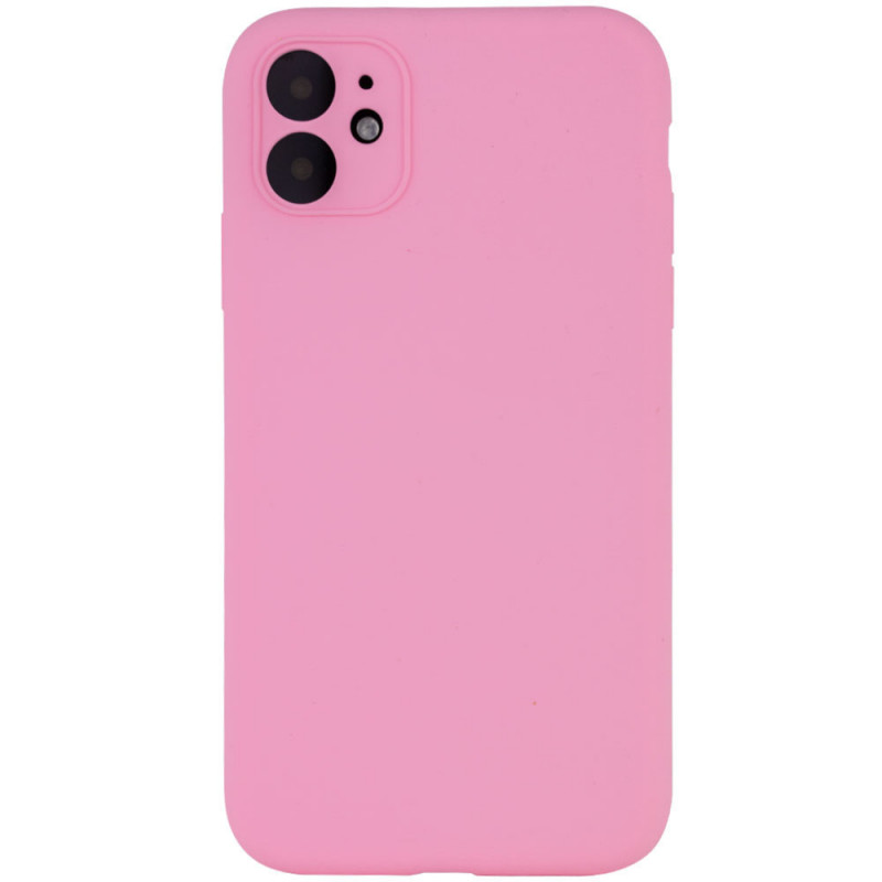 Чехол Silk Full Camera Protective (AA) NO LOGO для Apple iPhone 12 (6.1") (Розовый / Light pink)