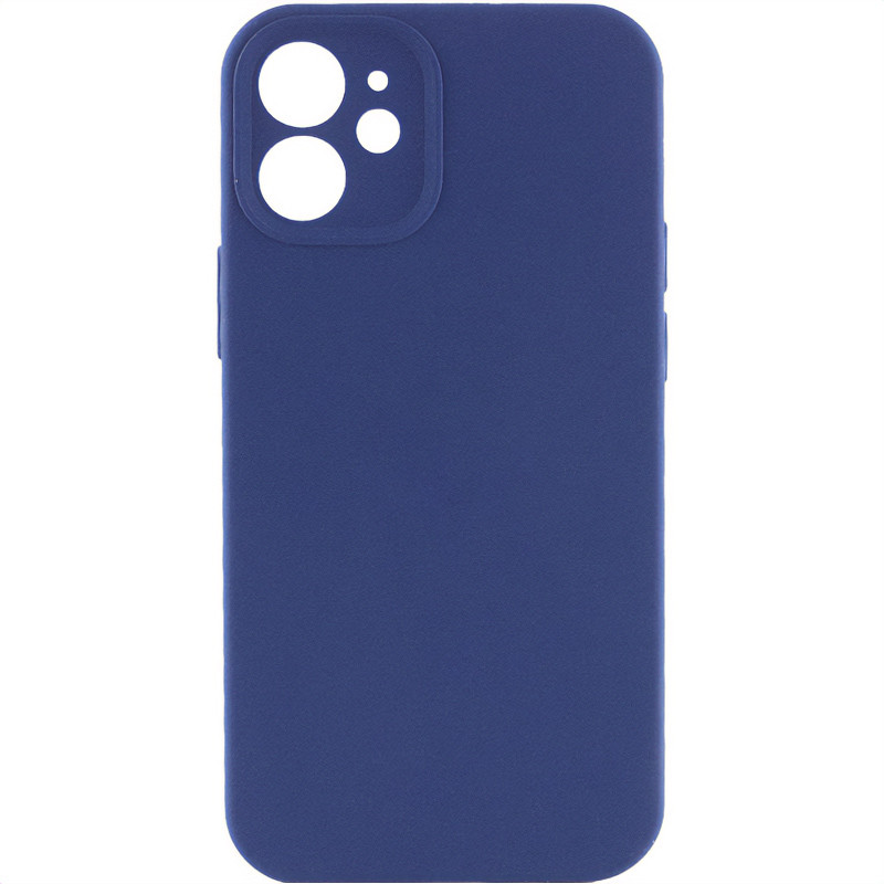 Чехол Silk Full Camera Protective (AA) NO LOGO для Apple iPhone 12 (6.1") (Синий / Deep navy)