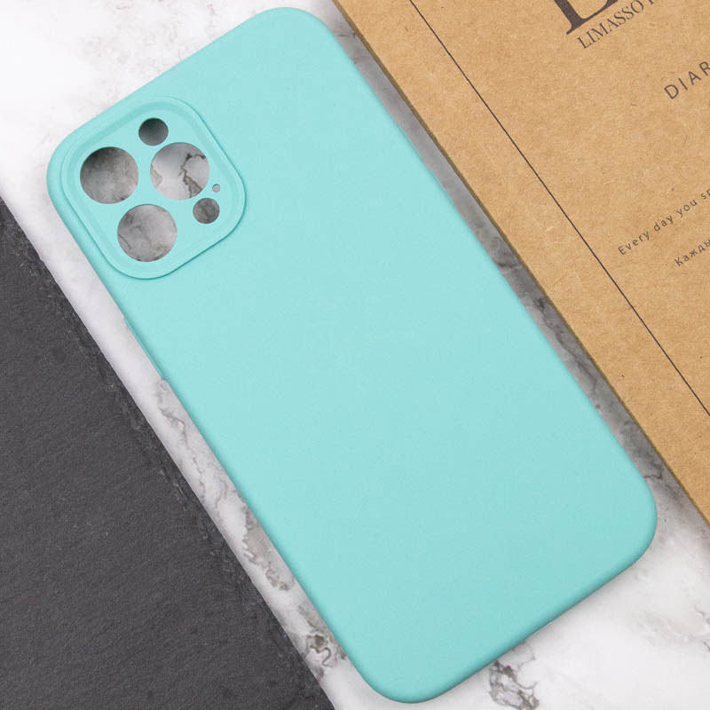 Замовити Чохол Silk Full Camera Protective (AA) NO LOGO на Apple iPhone 12 Pro (6.1") (Бірюзовий / Marine Green) на vchehle.ua