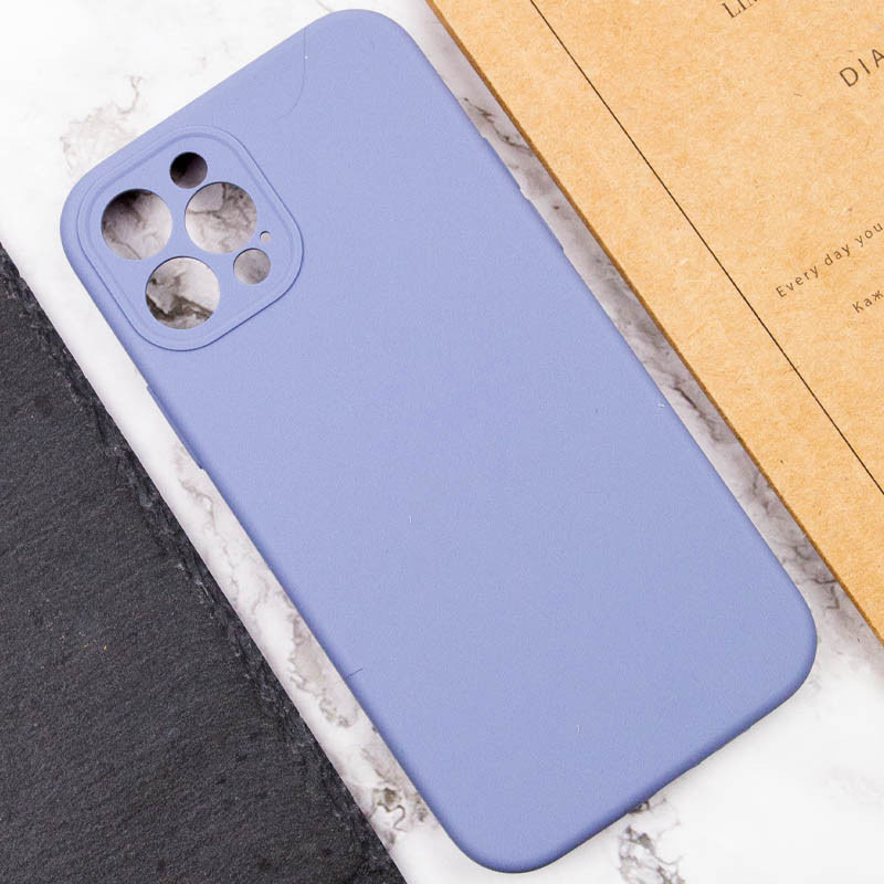 Купити Чохол Silk Full Camera Protective (AA) NO LOGO на Apple iPhone 12 Pro (6.1") (Сірий / Lavender Gray) на vchehle.ua