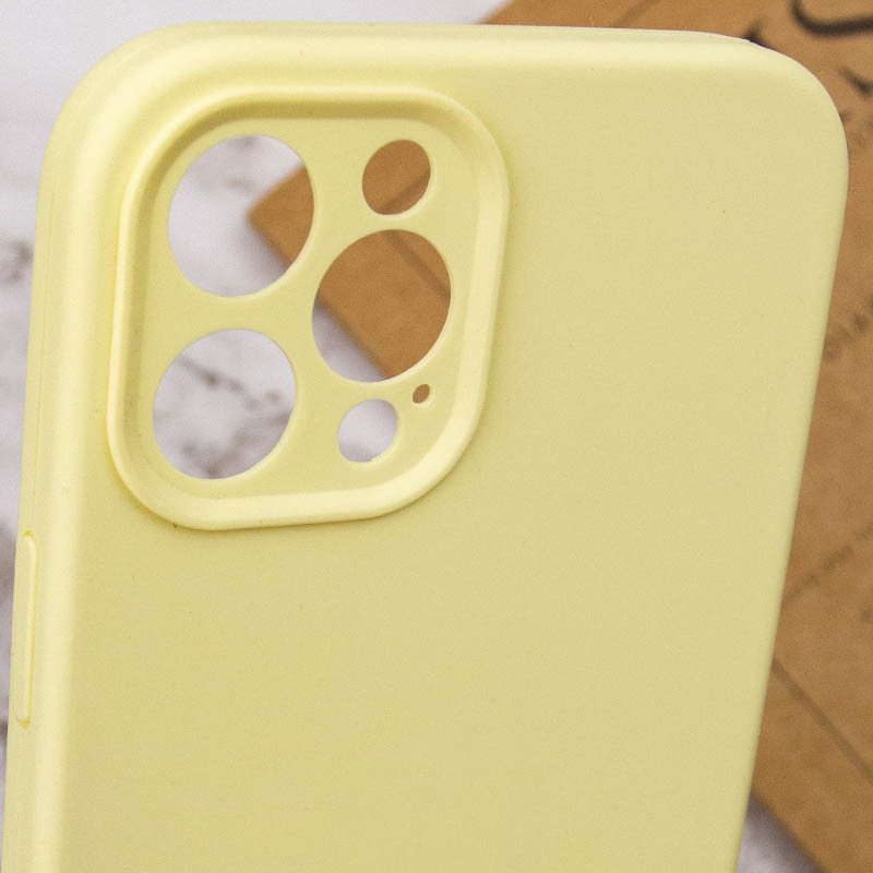 Купить Чехол Silk Full Camera Protective (AA) NO LOGO для Apple iPhone 12 Pro Max (6.7") (Желтый / Mellow Yellow) на vchehle.ua