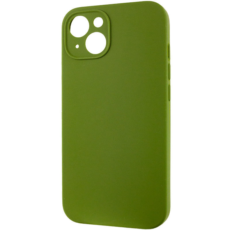 Фото Чехол Silk Full Camera Protective (AA) NO LOGO для Apple iPhone 13 (6.1") (Зеленый / Dark Olive) в магазине vchehle.ua
