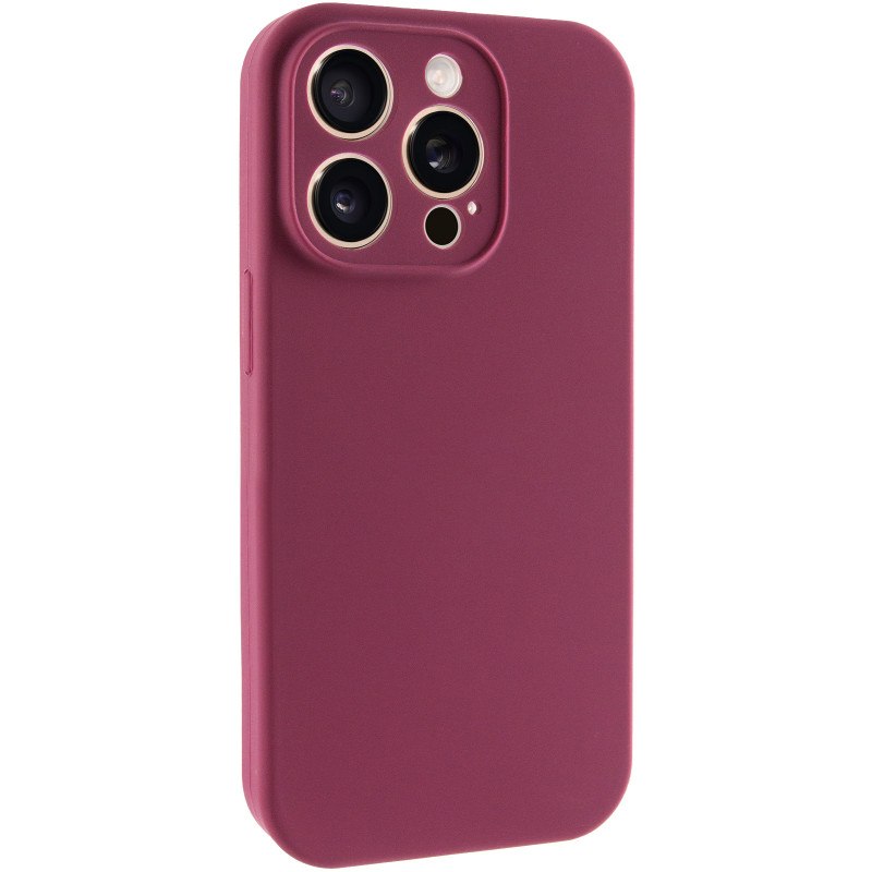 Чехол Silk Full Camera Protective (AA) NO LOGO для Apple iPhone 13 Pro Max (6.7") (Бордовый / Plum)