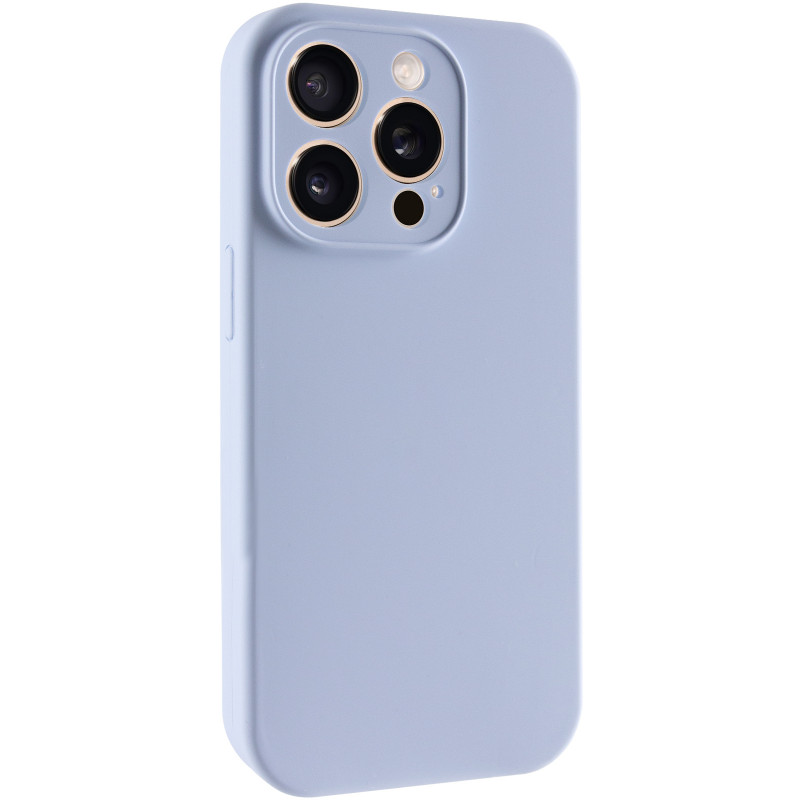 Чехол Silk Full Camera Protective (AA) NO LOGO для Apple iPhone 14 Pro (6.1") (Голубой / Lilac Blue)