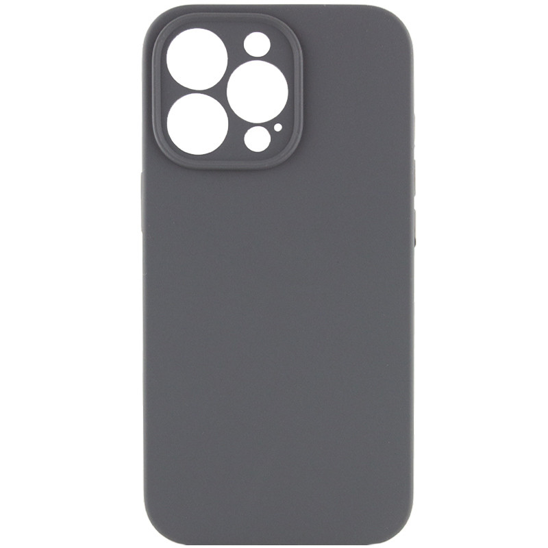 Чехол Silk Full Camera Protective (AA) NO LOGO для Apple iPhone 14 Pro (6.1") (Серый / Dark Gray)