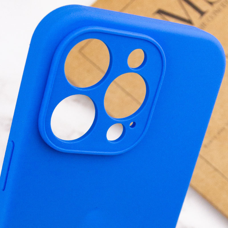 Заказать Чехол Silk Full Camera Protective (AA) NO LOGO для Apple iPhone 14 Pro (6.1") (Синий / Capri Blue) на vchehle.ua