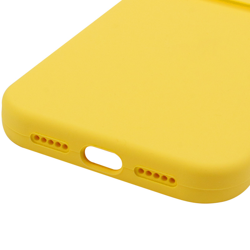 Чохол Silk Full Camera Protective (AA) NO LOGO на Apple iPhone 15 Pro (6.1") (Жовтий / Yellow) в магазині vchehle.ua