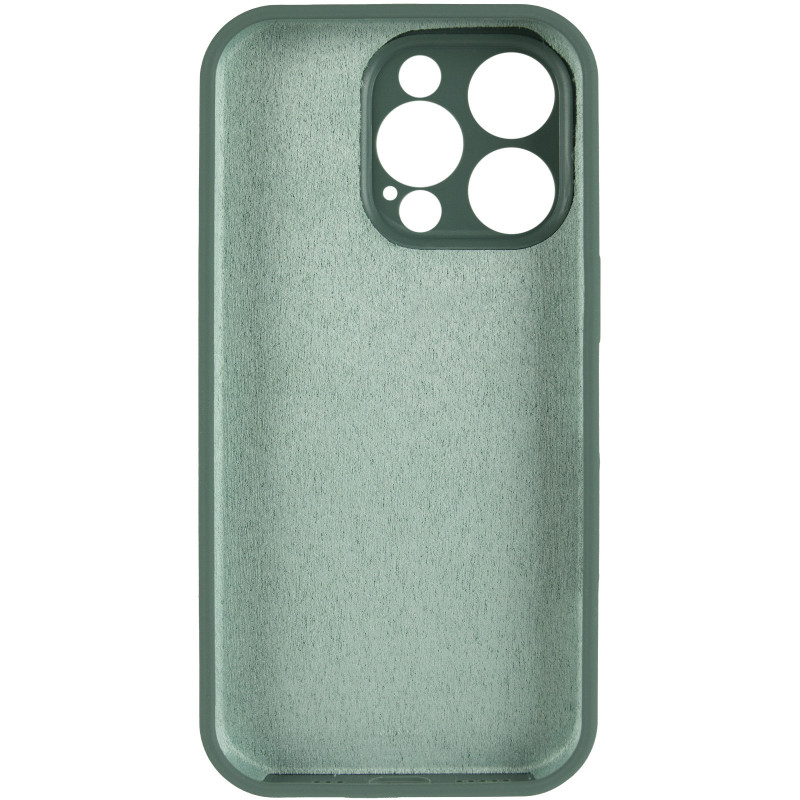 Фото Чохол Silk Full Camera Protective (AA) NO LOGO на Apple iPhone 15 Pro (6.1") (Зелений / Pine green) в маназині vchehle.ua