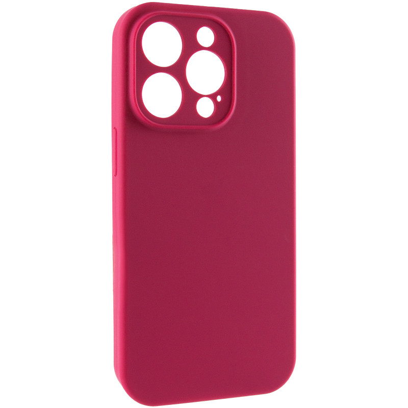 Чохол Silk Full Camera Protective (AA) NO LOGO на Apple iPhone 15 Pro (6.1") (Червоний / Rose Red)