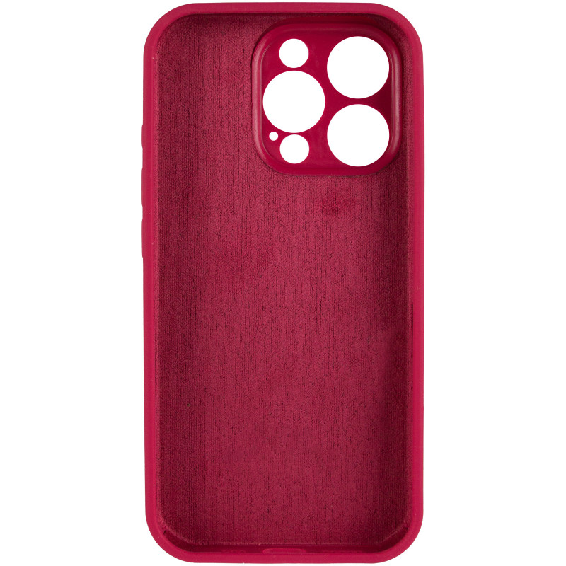 Фото Чохол Silk Full Camera Protective (AA) NO LOGO на Apple iPhone 15 Pro (6.1") (Червоний / Rose Red) в маназині vchehle.ua