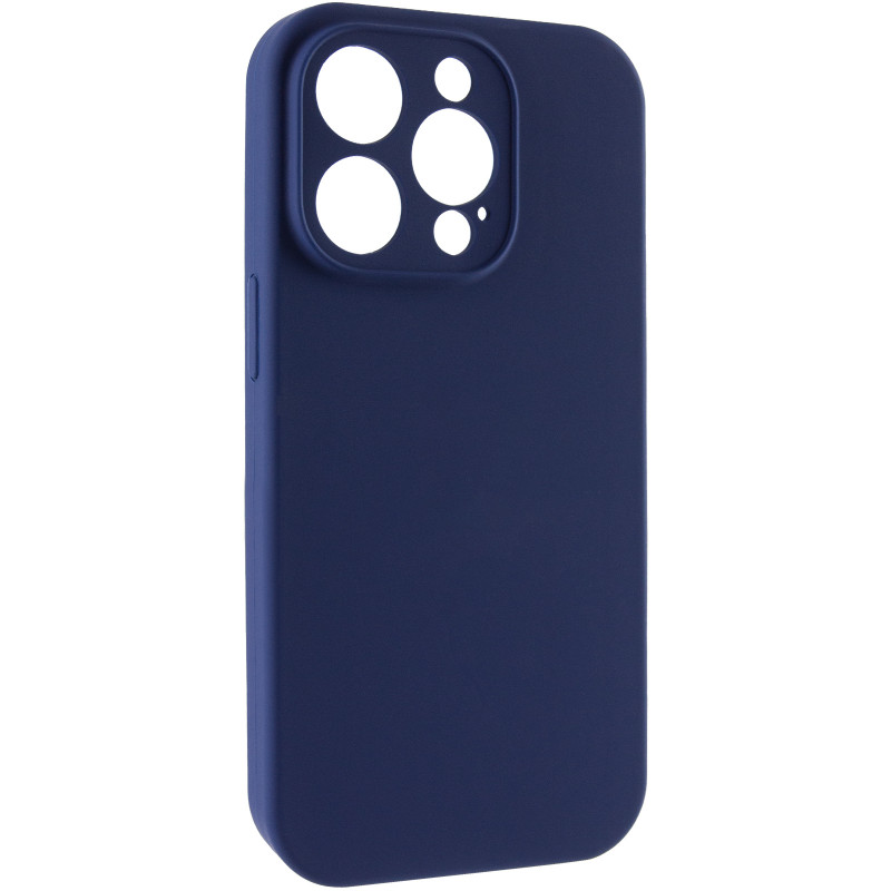 Чохол Silk Full Camera Protective (AA) NO LOGO на Apple iPhone 15 Pro (6.1") (Синій / Deep navy)