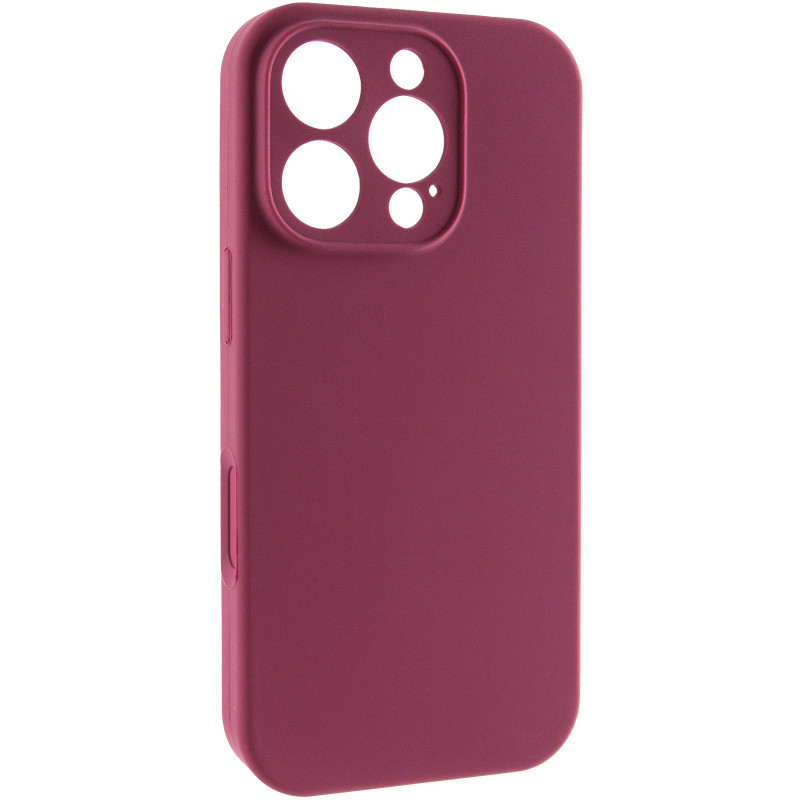 Чехол Silk Full Camera Protective (AA) NO LOGO для Apple iPhone 16 Pro Max (6.9") (Бордовый / Plum)