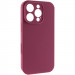 Чехол Silk Full Camera Protective (AA) NO LOGO для Apple iPhone 16 Pro Max (6.9") (Бордовый / Plum)